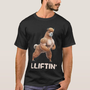 Camiseta Lliftin' Llama Welevaging Bodybuilding Gym Fitn