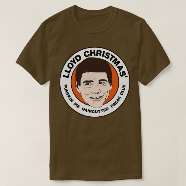 Camiseta Lloyd Christmas Pumpkin Pie Haircutted Freak Club (Frente do Design)