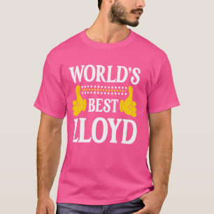 Camiseta Lloyd Surname Equipe Funny Família Sobrenome Mundo