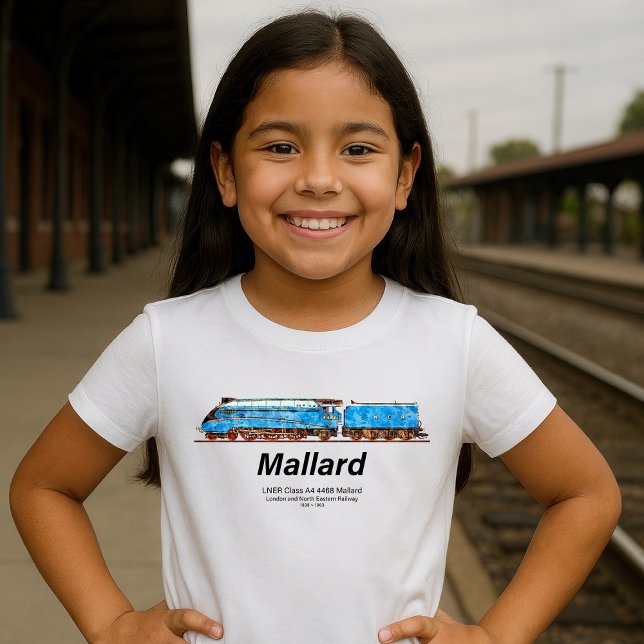 Camiseta LNER Class A4 4468 Mallard - Fastest Steam Loco (LNER Class A4 4468 Mallard - Fastest Steam Locomotive. Girl Basic T-Shirt)