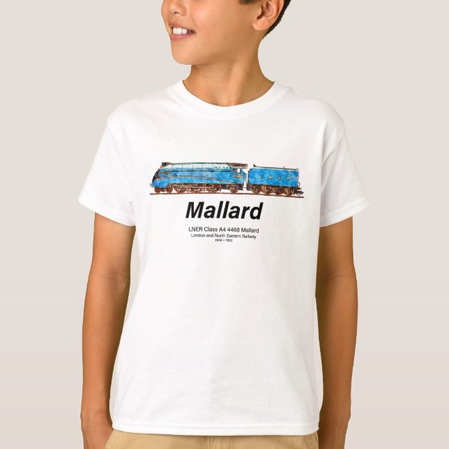 Camiseta LNER Class A4 4468 Mallard - Fastest Steam Loco (Frente)