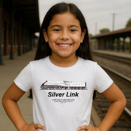 Camiseta LNER Classe A4 2509 Silver Link Locomotiva a Vapor