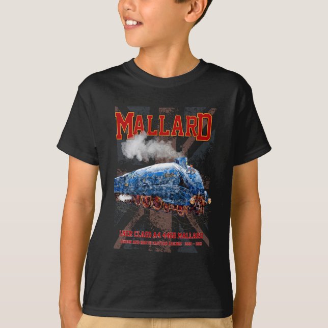 Camiseta LNER Classe A4 Mallard Locomotiva bandeira da Uniã (Frente)