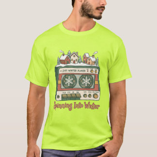 Camiseta Lo-Fi de Cassete Spinning Into Winter