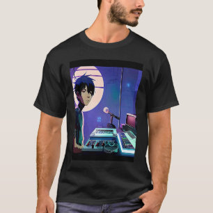 Camiseta Lo fi hip hop chillhop bate na estética do garoto