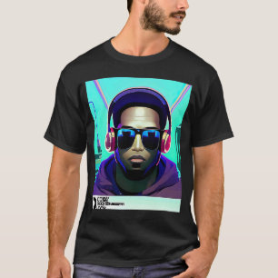 Camiseta Lo fi hip hop chillhop bate na estética do garoto