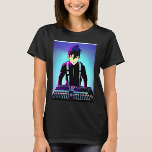 Camiseta Lo fi hip hop chillhop bate na estética do garoto