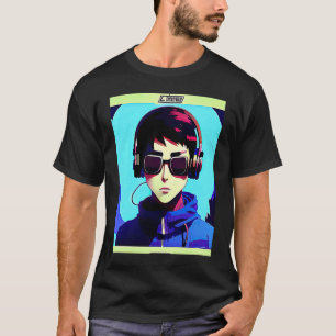 Camiseta Lo fi hip hop chillhop bate na estética do garoto
