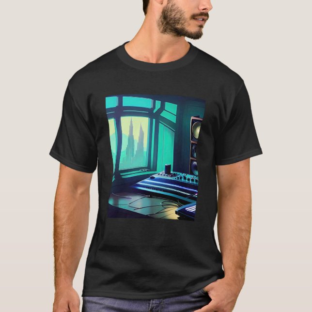 Camiseta Lo fi hip hop chillhop chill bate estética 10 (Frente)