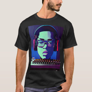 Camiseta Lo fi hip hop chillhop chill bate estúdio aestheti
