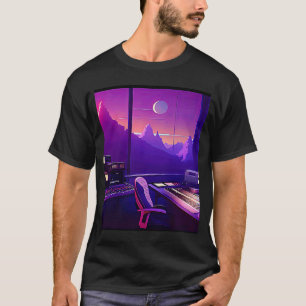Camiseta Lo fi hip hop chillhop chill bate estúdio aestheti