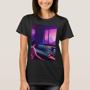 Camiseta Lo fi hip hop chillhop chill bate estúdio aestheti