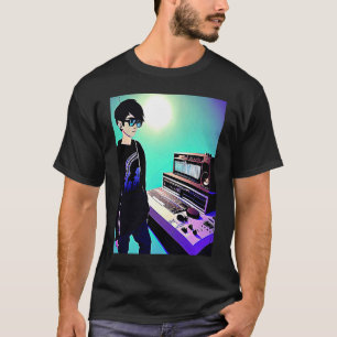 Camiseta Lo fi hip hop chillhop chill bate estúdio aestheti
