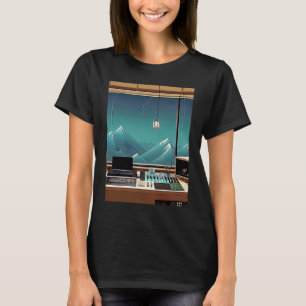 Camiseta Lo fi hip hop chillhop chill bate estúdio aestheti