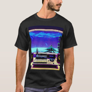 Camiseta Lo fi hip hop chillhop chill bate estúdio aestheti
