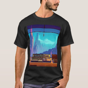 Camiseta Lo fi hip hop chillhop chill bate estúdio aestheti