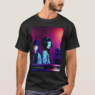 Camiseta Lo fi hip hop chillhop chill bate estúdio aestheti