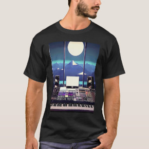 Camiseta Lo fi hip hop chillhop chill bate estúdio aestheti