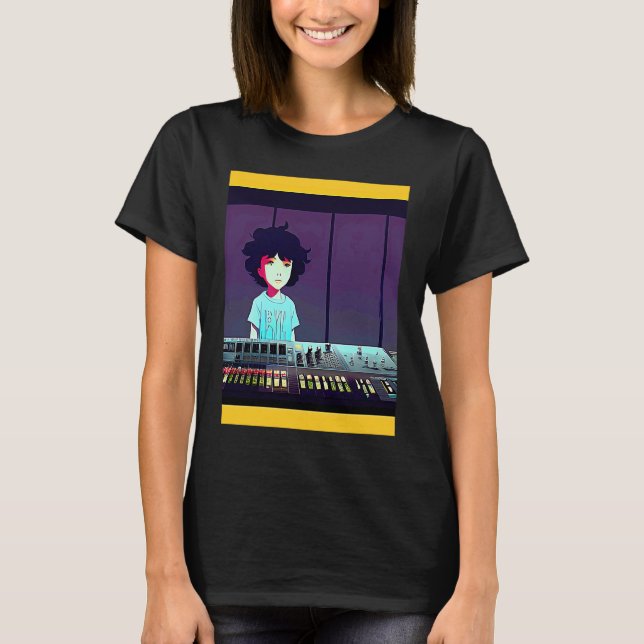 Camiseta Lo fi hip hop chillhop chill bate na estética 114 (Frente)