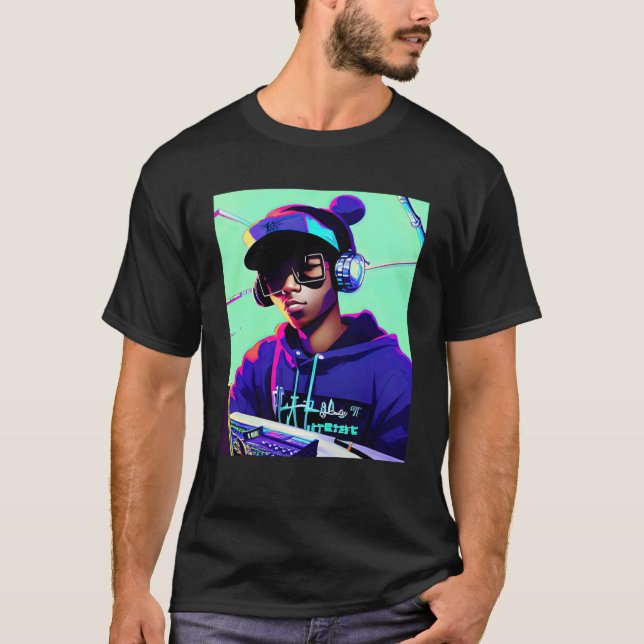 Camiseta Lo fi hip hop chillhop chill bate na estética 2 (Frente)