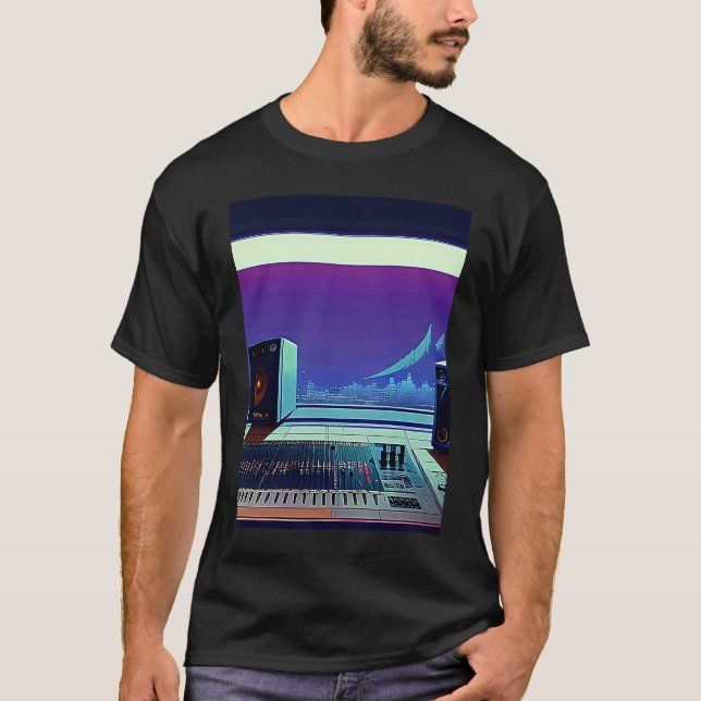 Camiseta Lo fi hip hop chillhop chill beats aesthetics (Frente)