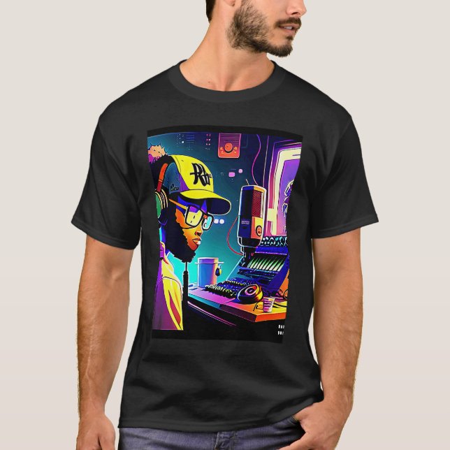 Camiseta Lo fi hip hop chillhop chill beats aesthetics  1 (Frente)