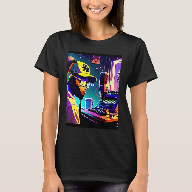 Camiseta Lo fi hip hop chillhop chill beats aesthetics  1 (Frente)