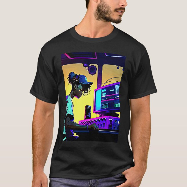 Camiseta Lo fi hip hop chillhop chill beats aesthetics  10 (Frente)