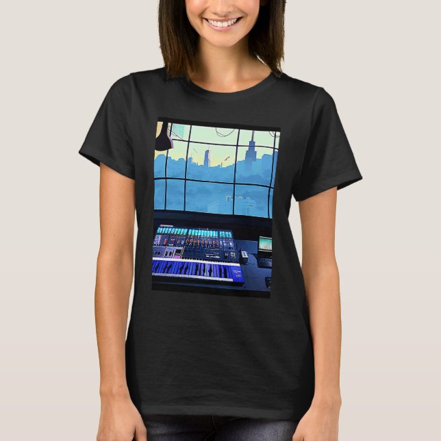 Camiseta Lo fi hip hop chillhop chill beats aesthetics  100 (Frente)