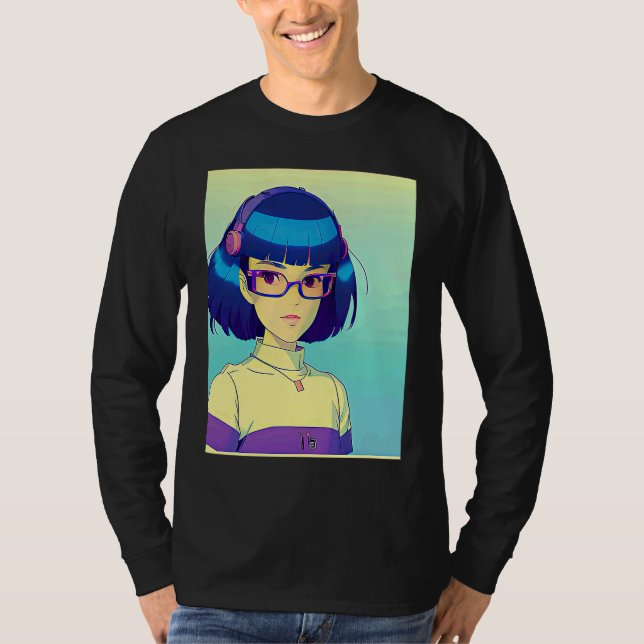 Camiseta Lo fi hip hop chillhop chill beats aesthetics  131 (Frente)