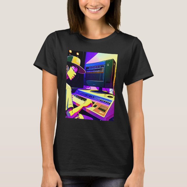 Camiseta Lo fi hip hop chillhop chill beats aesthetics  14 (Frente)