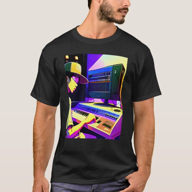 Camiseta Lo fi hip hop chillhop chill beats aesthetics  14 (Frente)