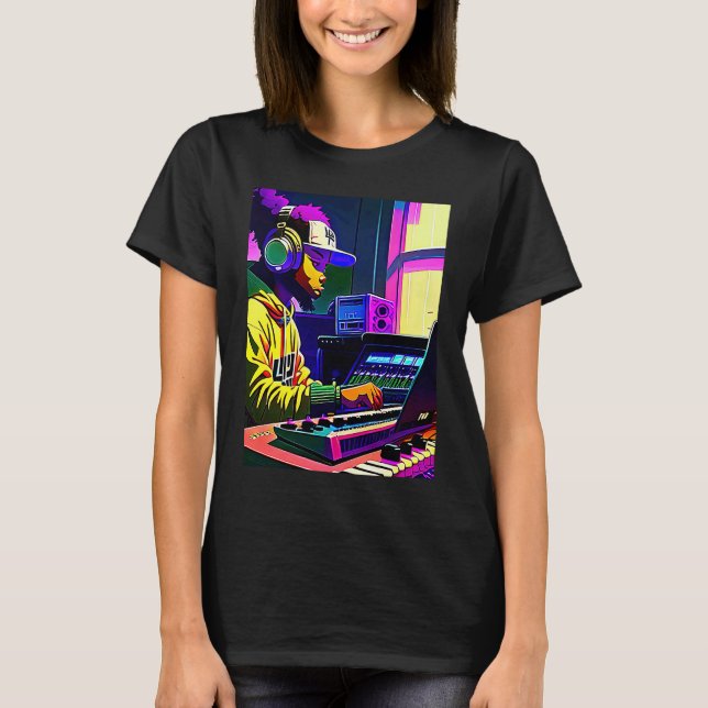 Camiseta Lo fi hip hop chillhop chill beats aesthetics  14 (Frente)