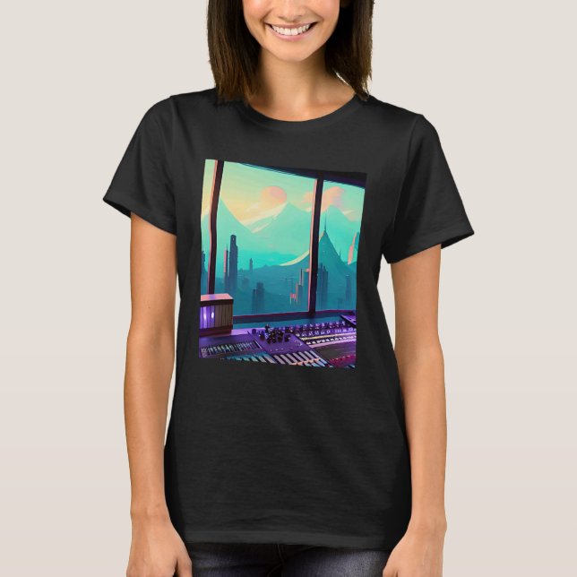 Camiseta Lo fi hip hop chillhop chill beats aesthetics  15 (Frente)