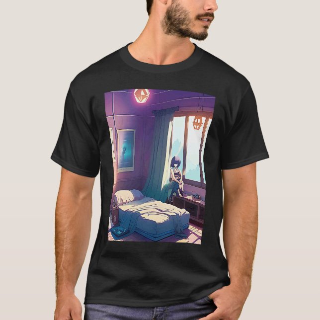 Camiseta Lo fi hip hop chillhop chill beats aesthetics  162 (Frente)