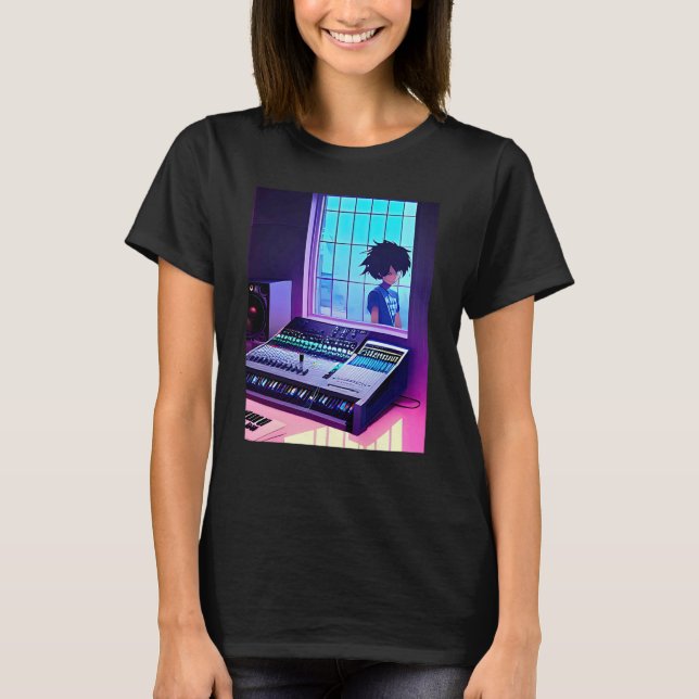 Camiseta Lo fi hip hop chillhop chill beats aesthetics  2 (Frente)