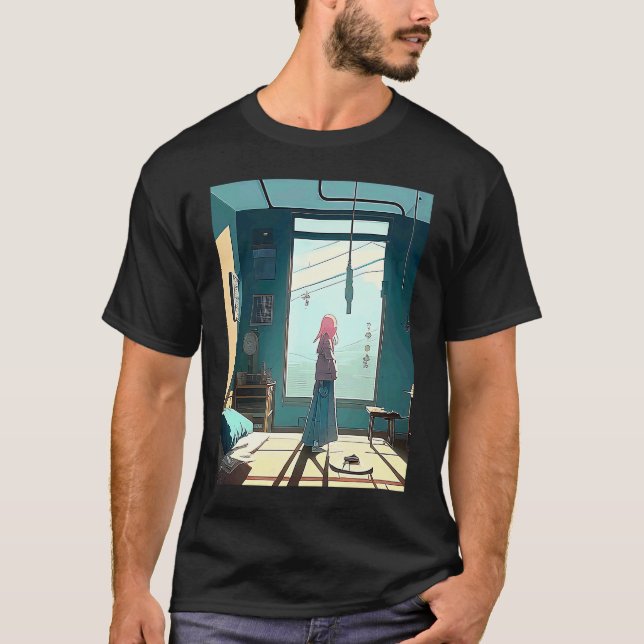 Camiseta Lo fi hip hop chillhop chill beats aesthetics  24 (Frente)