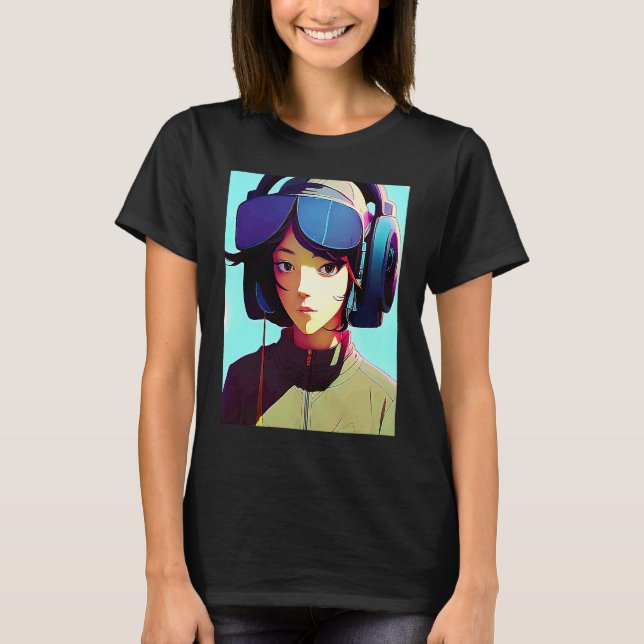 Camiseta Lo fi hip hop chillhop chill beats aesthetics  29 (Frente)