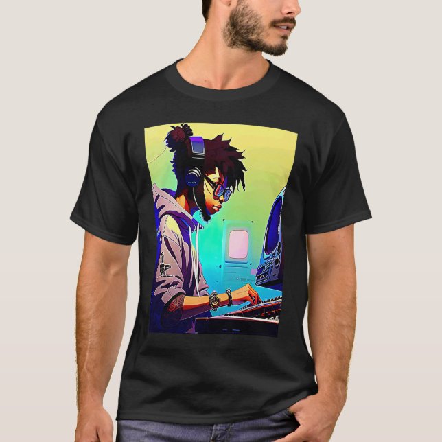 Camiseta Lo fi hip hop chillhop chill beats aesthetics  39 (Frente)