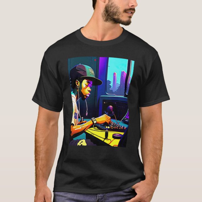 Camiseta Lo fi hip hop chillhop chill beats aesthetics  4 (Frente)