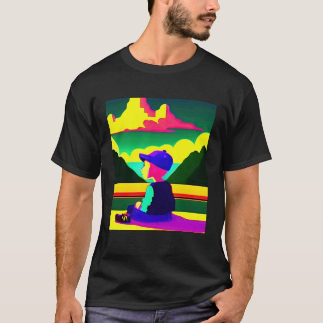 Camiseta Lo fi hip hop chillhop chill beats aesthetics 4 (Frente)