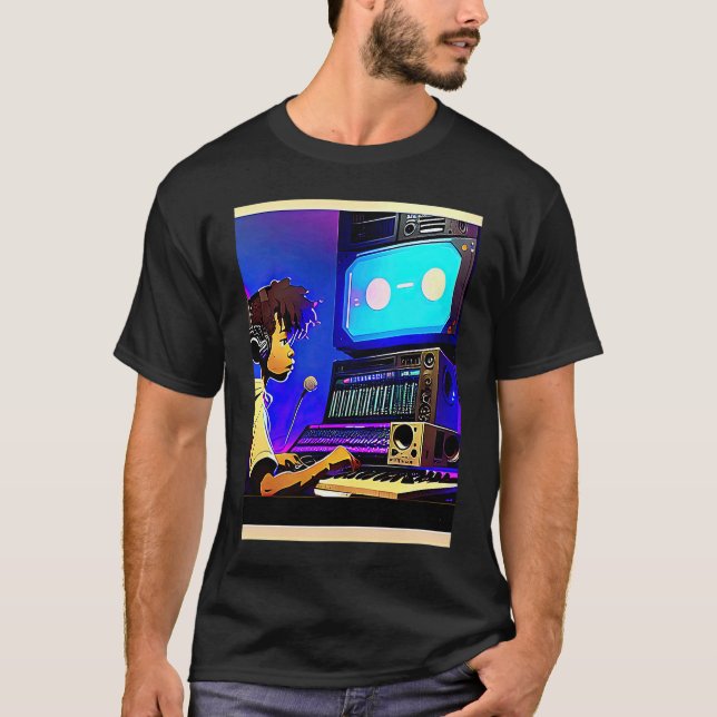 Camiseta Lo fi hip hop chillhop chill beats aesthetics  40 (Frente)