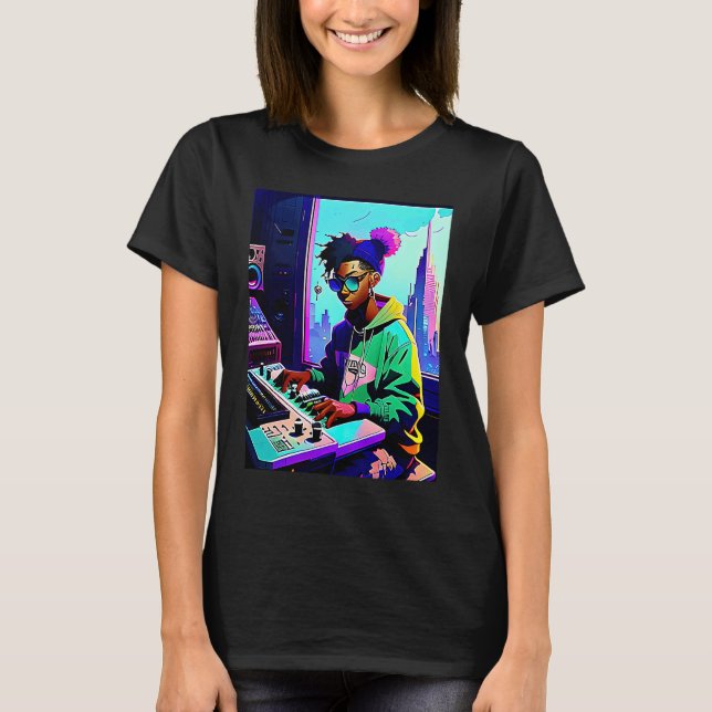 Camiseta Lo fi hip hop chillhop chill beats aesthetics  42 (Frente)