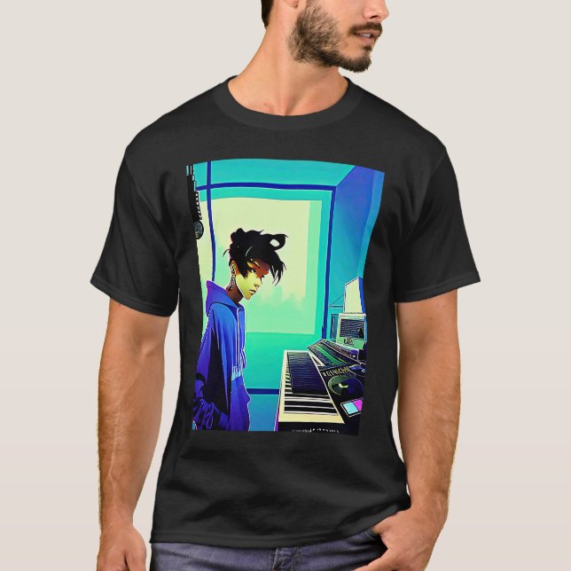 Camiseta Lo fi hip hop chillhop chill beats aesthetics  5 (Frente)