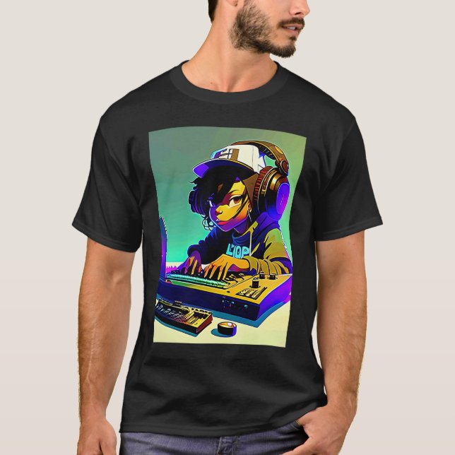 Camiseta Lo fi hip hop chillhop chill beats aesthetics  71 (Frente)