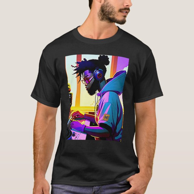 Camiseta Lo fi hip hop chillhop chill beats aesthetics  9 (Frente)