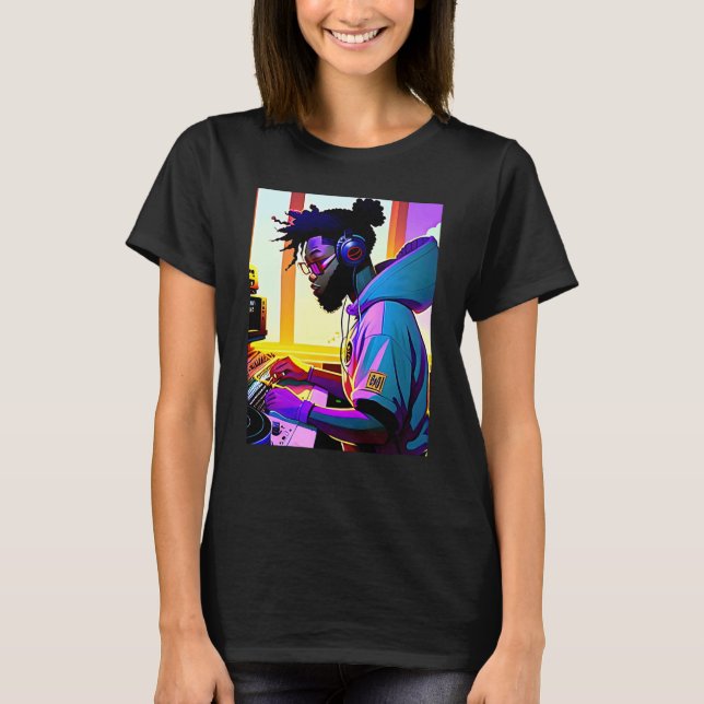 Camiseta Lo fi hip hop chillhop chill beats aesthetics  9 (Frente)