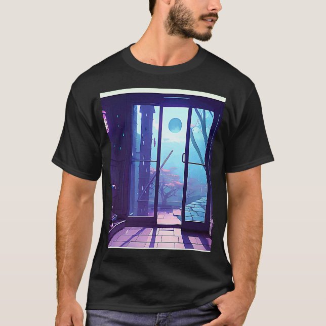 Camiseta Lo fi hip hop chillhop chill beats aesthetics cat  (Frente)