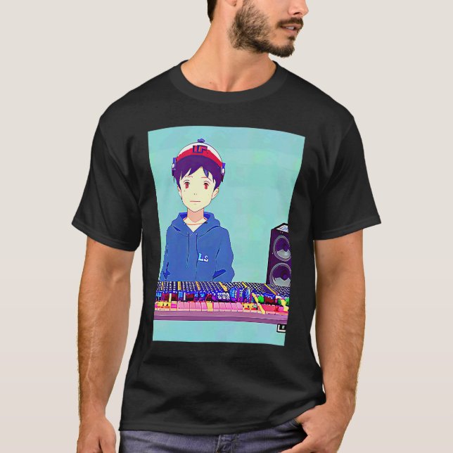 Camiseta Lo fi hip hop chillhop chill beats lofi aesthetics (Frente)