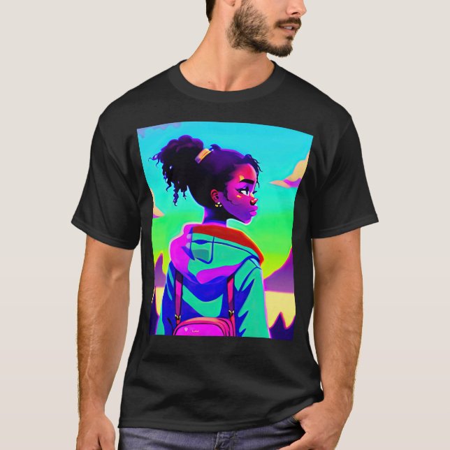 Camiseta Lo fi hip hop chillhop chill beats lofi aesthetics (Frente)